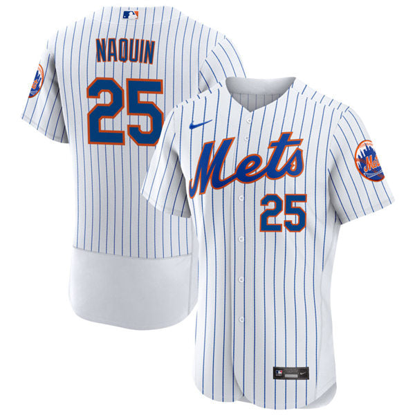 Mens New York Mets #25 Tyler Naquin Baseball Jersey