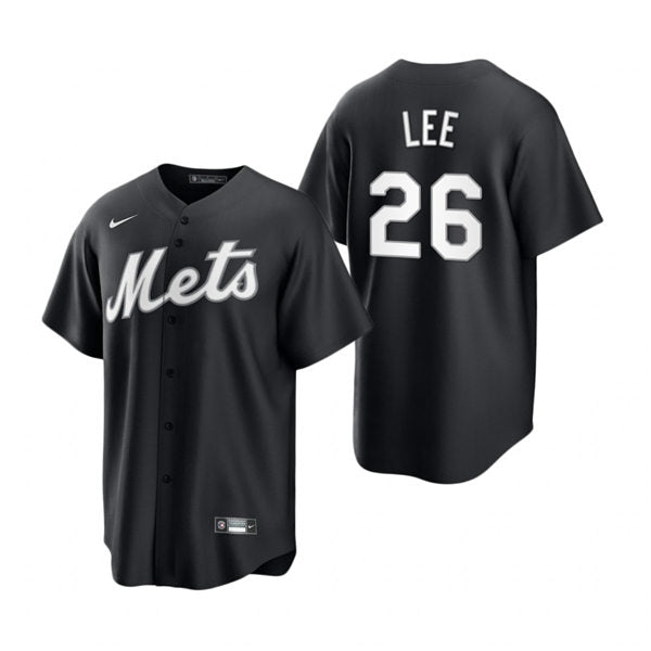 Mens New York Mets #26 Khalil Lee Baseball Jersey