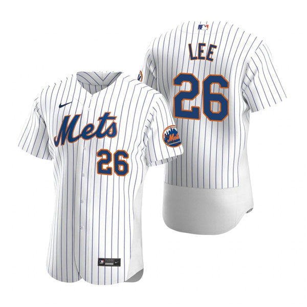 Mens New York Mets #26 Khalil Lee Baseball Jersey