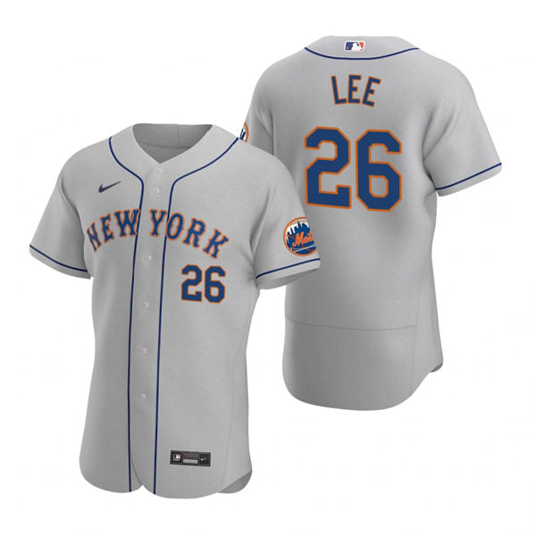 Mens New York Mets #26 Khalil Lee Baseball Jersey