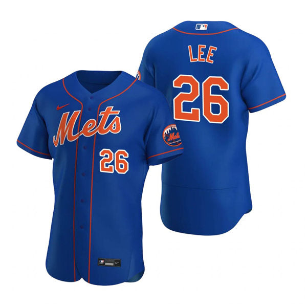 Mens New York Mets #26 Khalil Lee Baseball Jersey