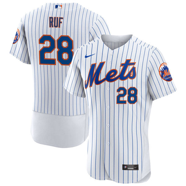 Mens New York Mets #28 Darin Ruf Baseball Jersey