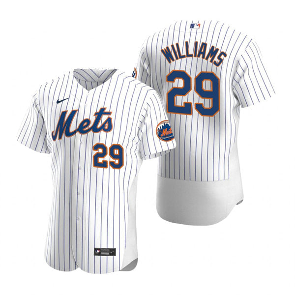 Mens New York Mets #29 Trevor Williams Baseball Jersey