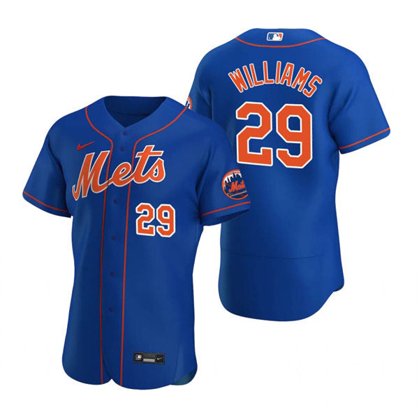 Mens New York Mets #29 Trevor Williams Baseball Jersey