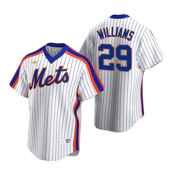 Mens New York Mets #29 Trevor Williams Baseball Jersey