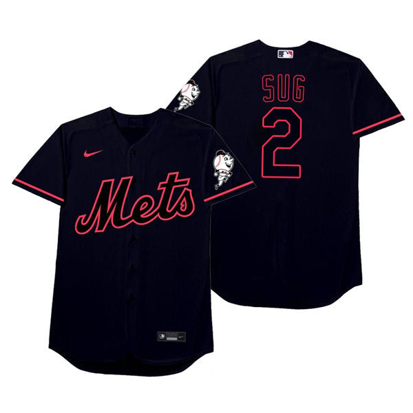 Mens New York Mets #2 Dominic Smith Baseball Jersey