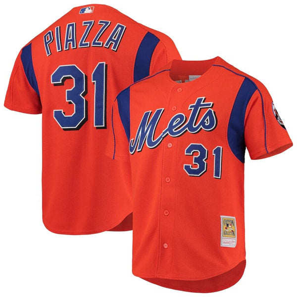 Mens New York Mets #31 Mike Piazza Baseball Jersey