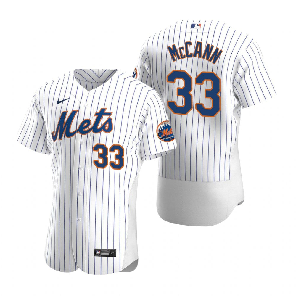 Mens New York Mets #33 James McCann Baseball Jersey