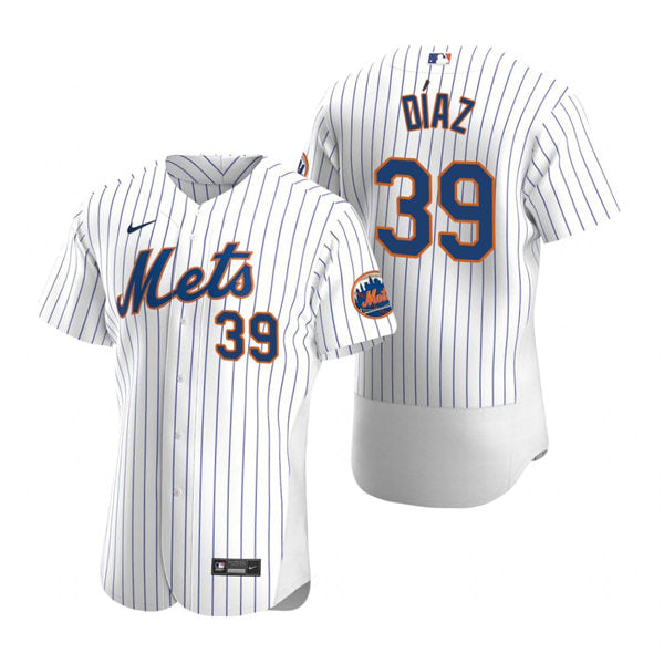 Mens New York Mets #39 Edwin Diaz Baseball Jersey