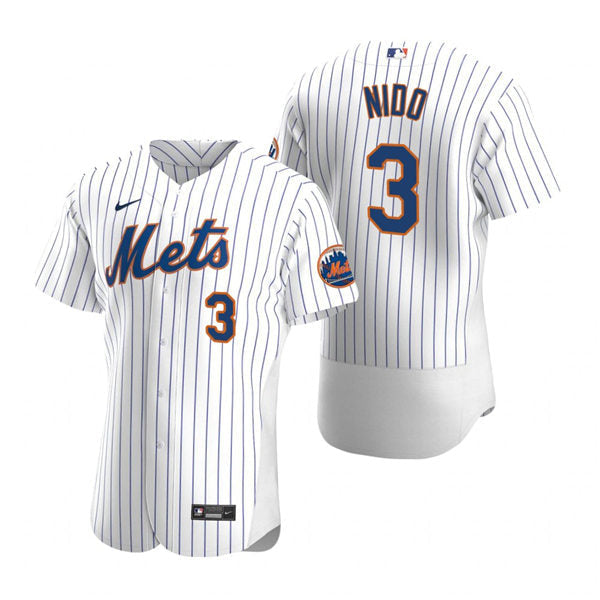 Mens New York Mets #3 Tomas Nido Baseball Jersey