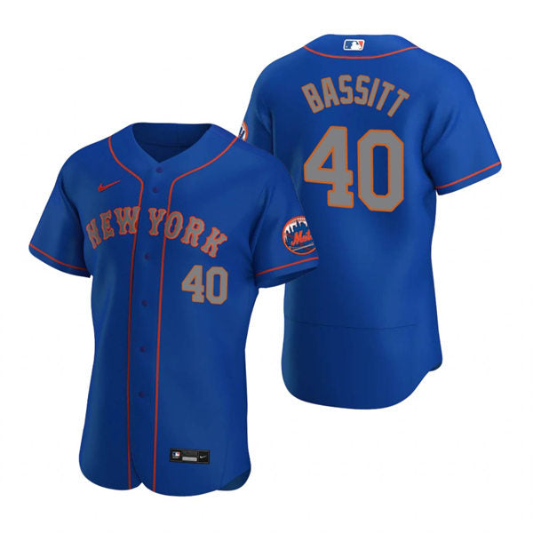 Mens New York Mets #40 Chris Bassitt Baseball Jersey