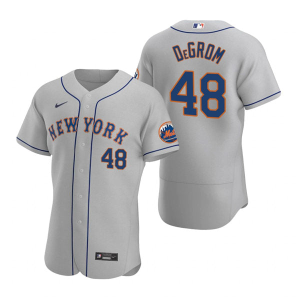 Mens New York Mets #48 Jacob DeGrom Baseball Jersey