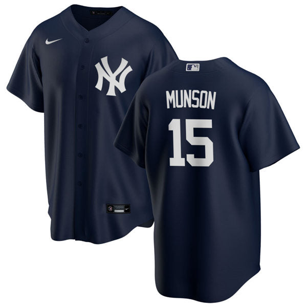 Men's New York Yankees #15 Thurman Munson Baseball Jersey