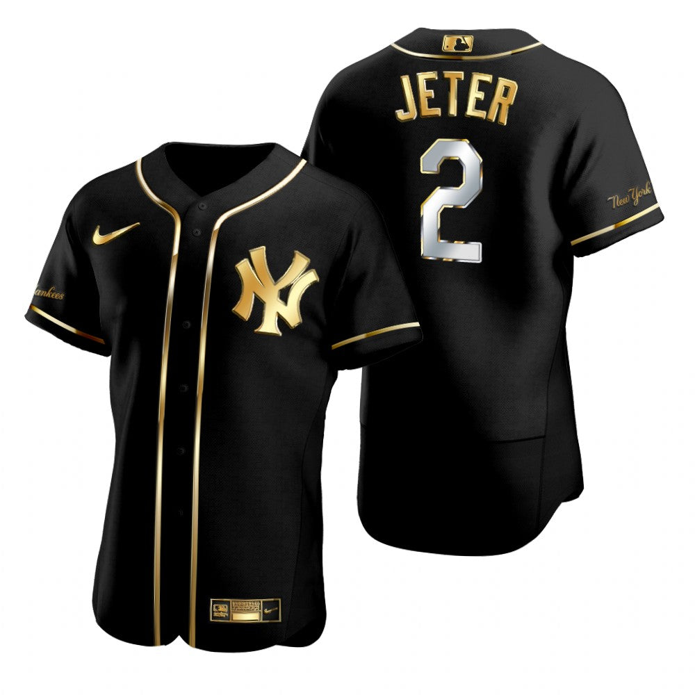 Men's New York Yankees #2 Derek Jeter Baseball Jersey