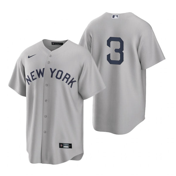 Men's New York Yankees #3 Babe Ruth Baseball Jersey