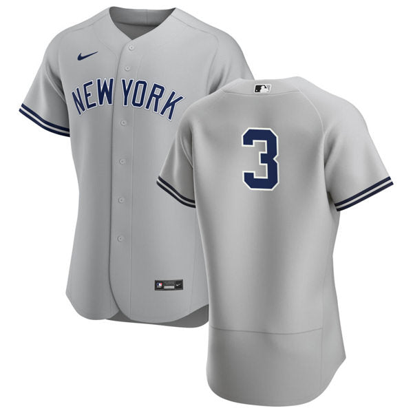 Men's New York Yankees #3 Babe Ruth Baseball Jersey