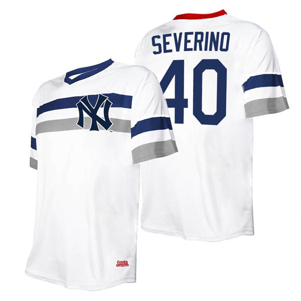 Men's New York Yankees #40 Luis Severino Baseball Jersey