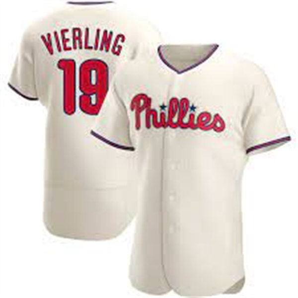 Men's Philadelphia Phillies #19 Matt Vierling Baseball Jersey