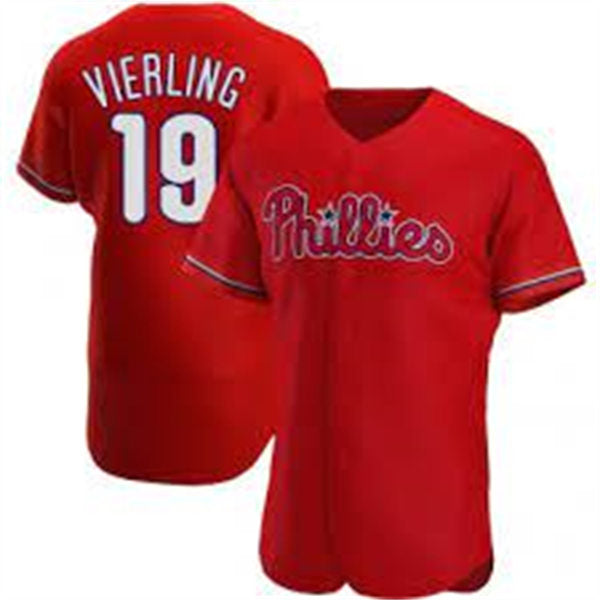 Men's Philadelphia Phillies #19 Matt Vierling Baseball Jersey