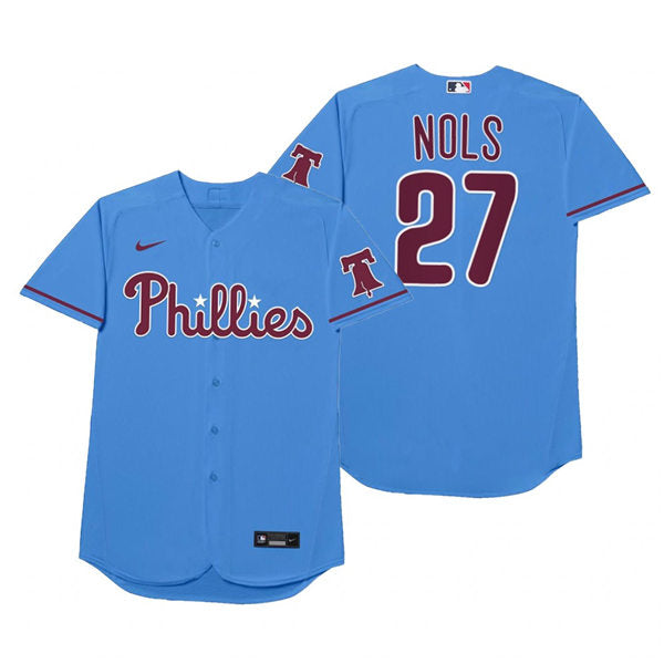 Men's Philadelphia Phillies #27 Aaron Nola Baseball Jersey