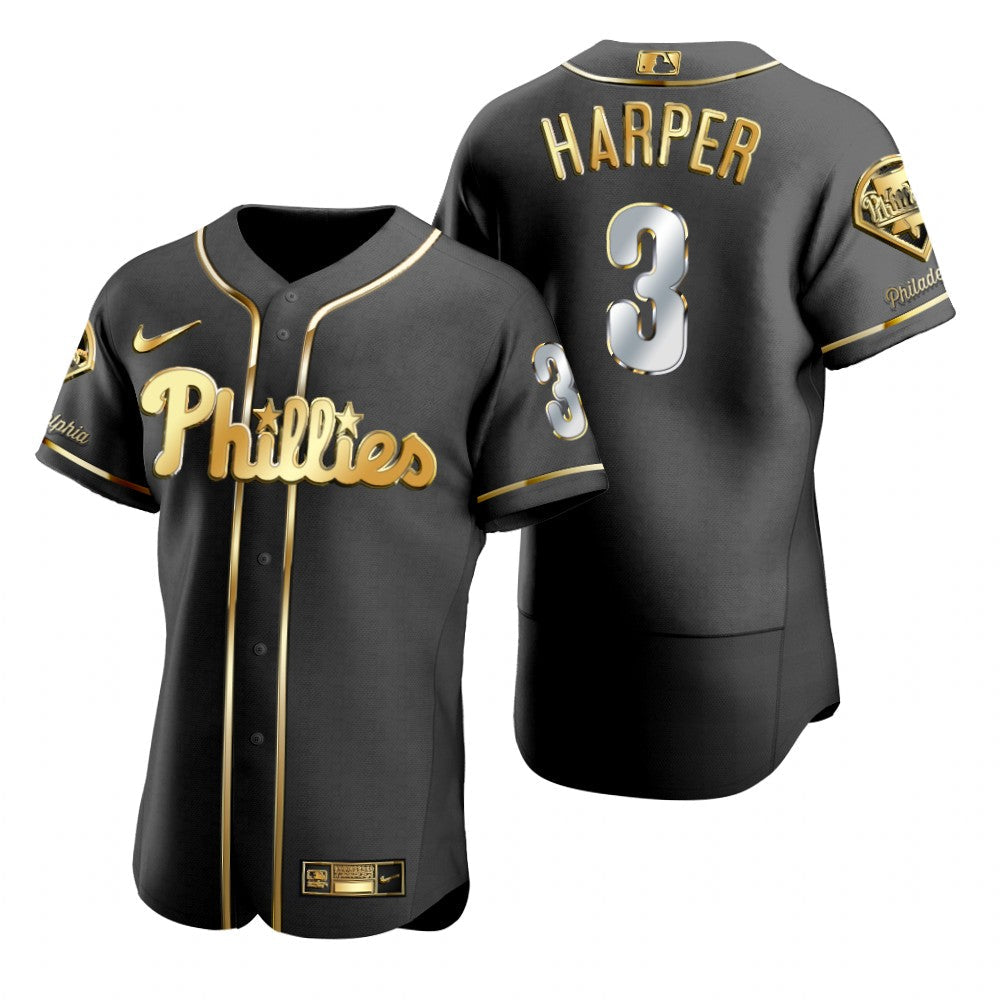 Men's Philadelphia Phillies #3 Bryce Harper Baseball Jersey