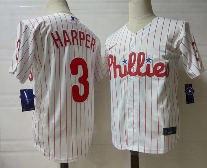 Men's Philadelphia Phillies #3 Bryce Harper Baseball Jersey