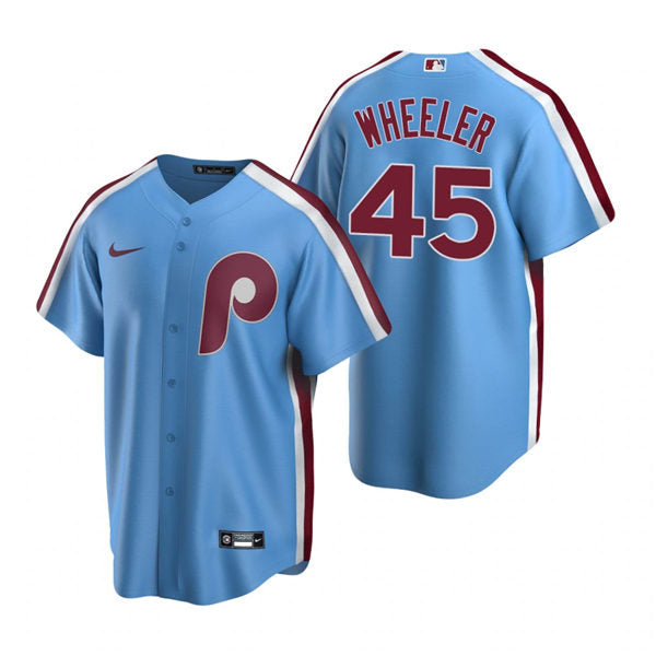 Men's Philadelphia Phillies #45 Zack Wheeler Baseball Jersey