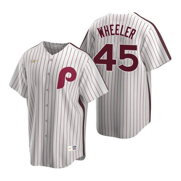 Men's Philadelphia Phillies #45 Zack Wheeler Baseball Jersey