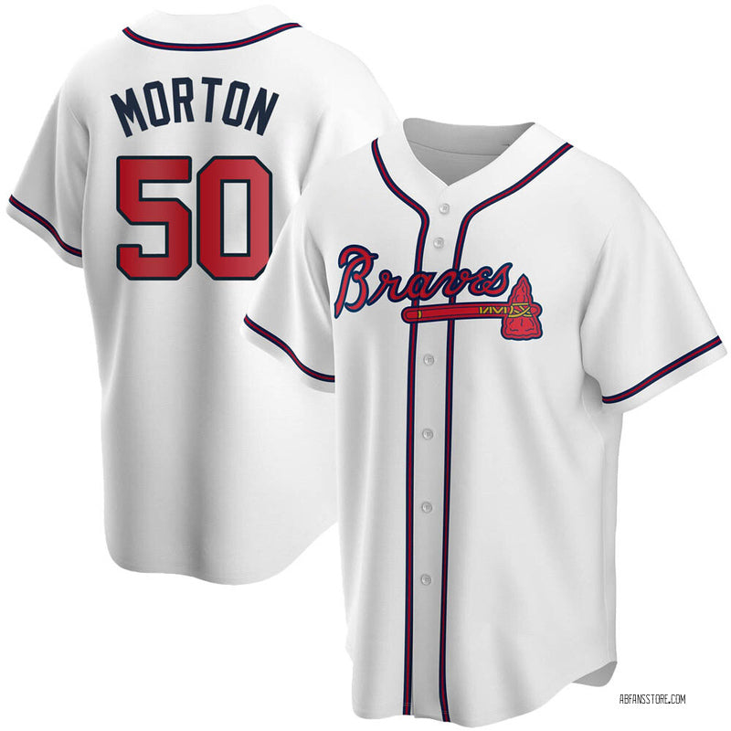 Men's Atlanta Braves #50 Charlie Morton Baseball Jersey