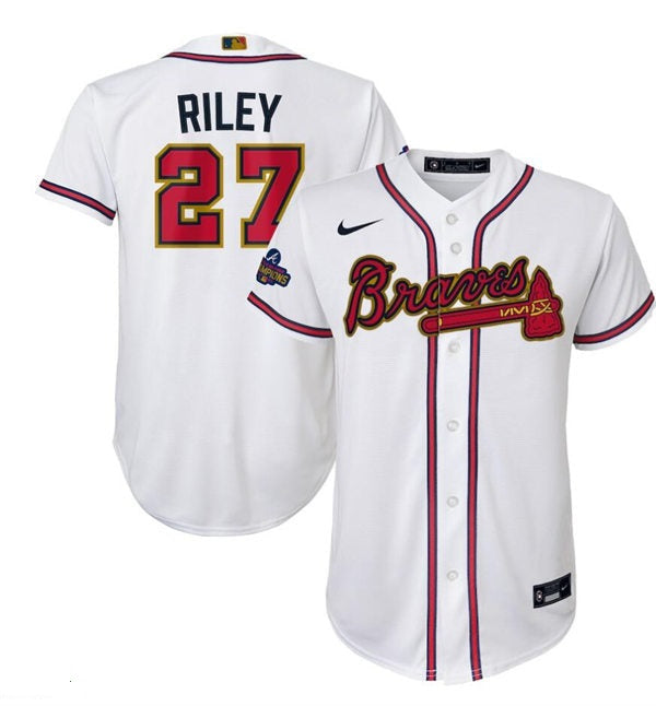 Men's Atlanta Braves #27 Austin Riley  Baseball Jersey