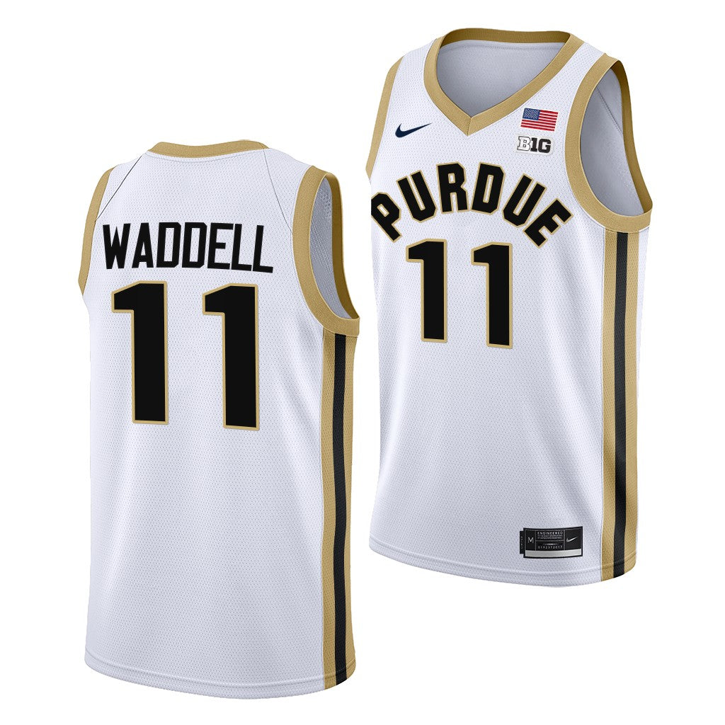 Men's #11 Brian Waddell Purdue Boilermakers College Basketball Jersey