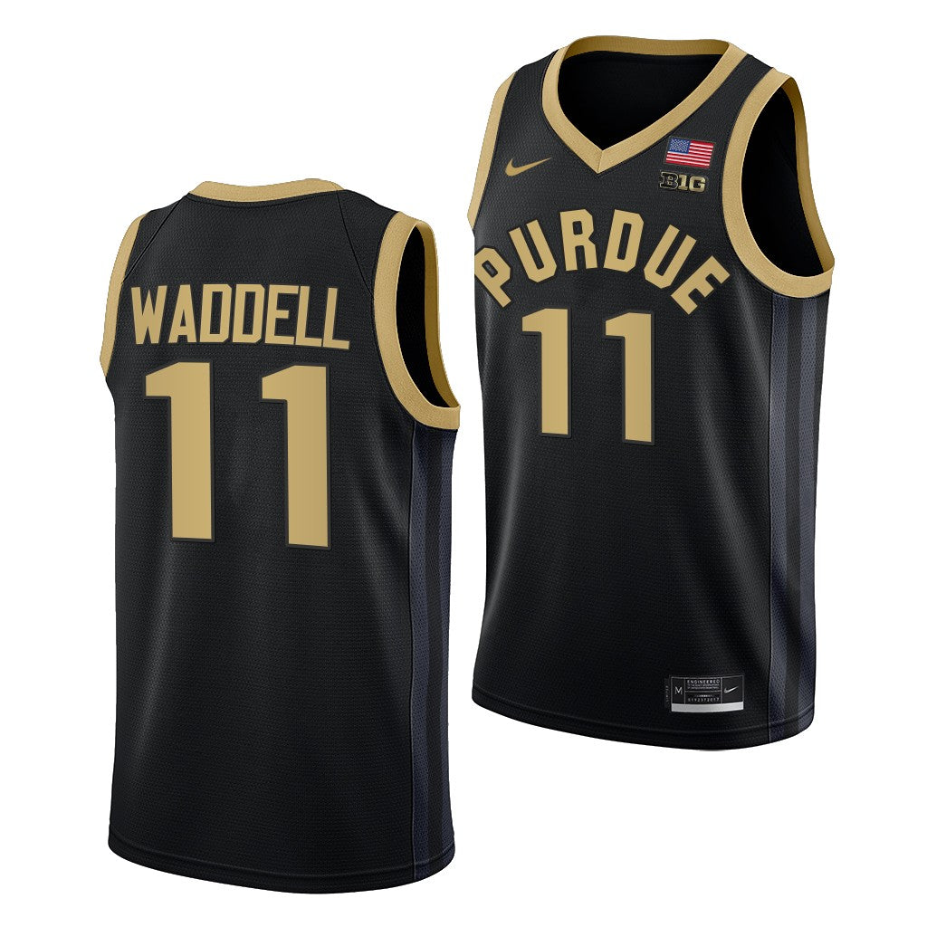 Men's #11 Brian Waddell Purdue Boilermakers College Basketball Jersey