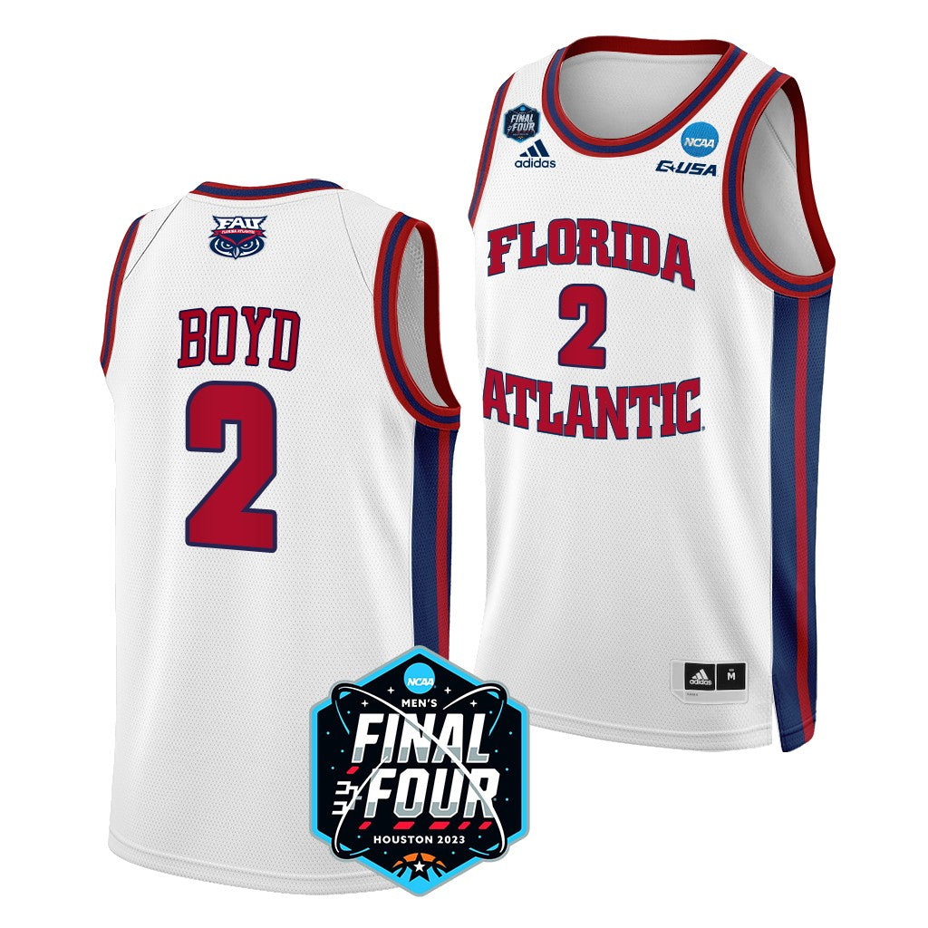 Men's #2 Nicholas Boyd Florida Atlantic University Basketball Jersey