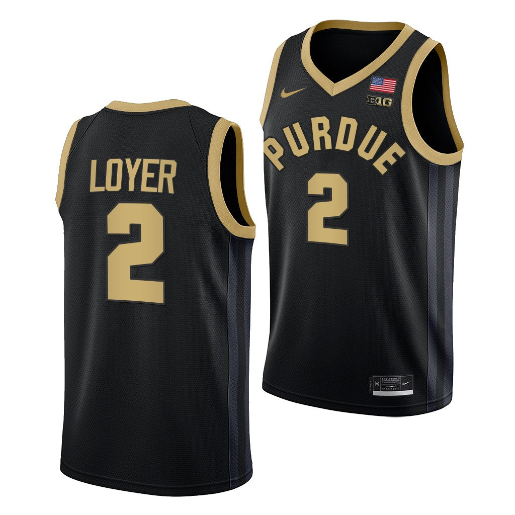 Men's #2 Fletcher Loyer  Purdue Boilermakers College Basketball Jersey