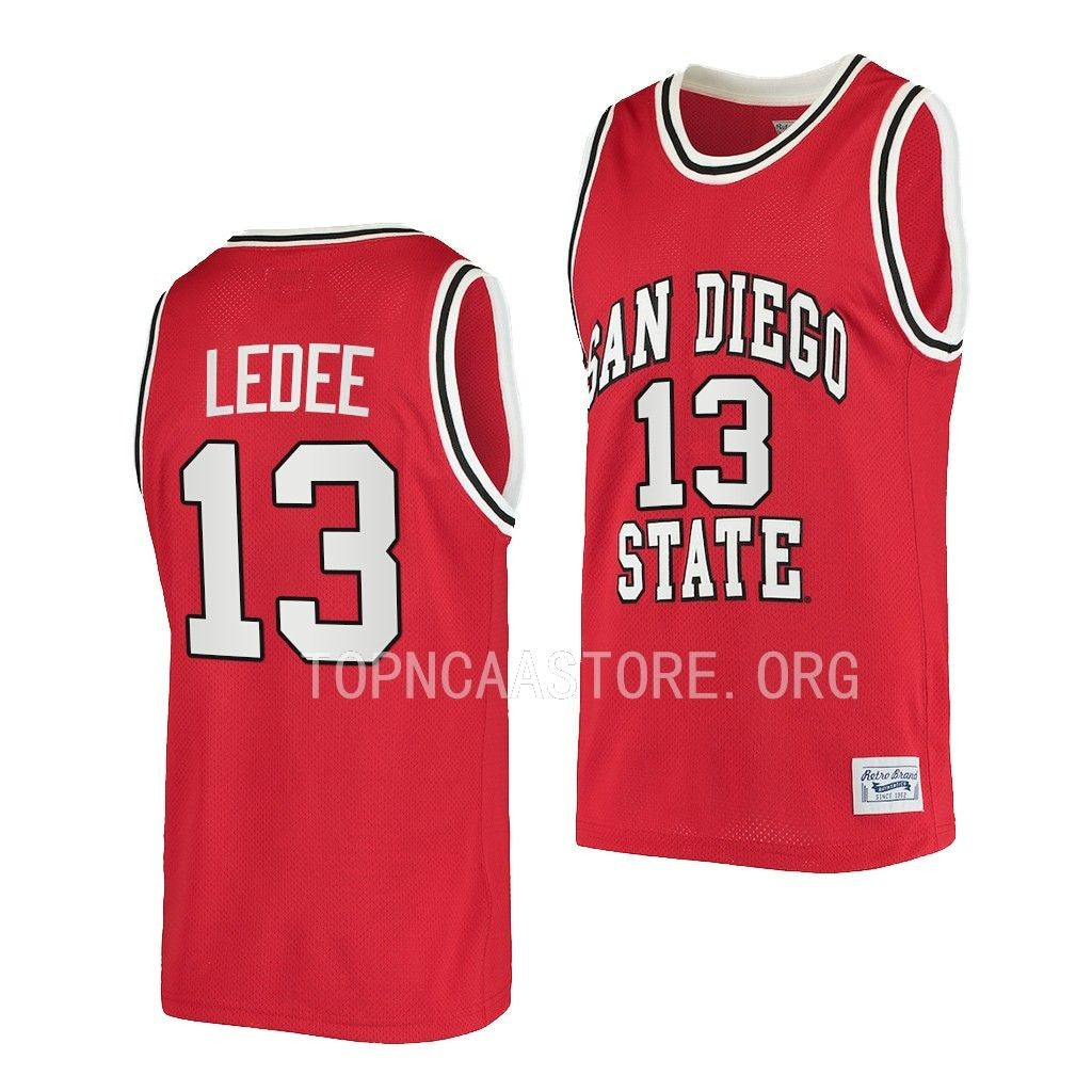 Men's #13 Jaedon LeDee San Diego State College Basketball Jersey