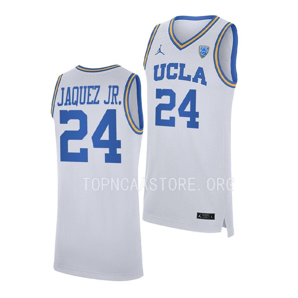 Men's #24 Jaime Jaquez Jr. UCLA Bruins College Basketball Jersey