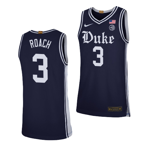 Men's #3 Jeremy Roach Duke Blue Devils College Basketball Jersey