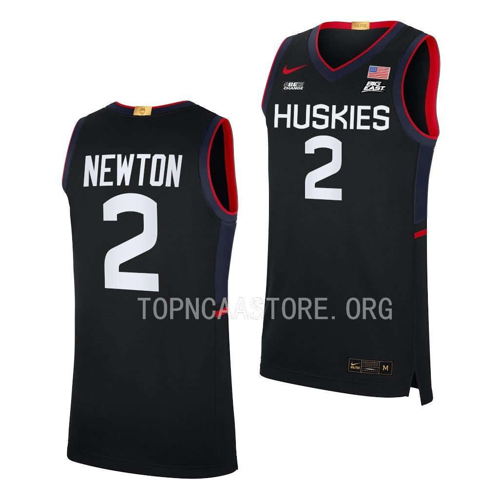 Men's #2 Tristen Newton UConn Huskies College Basketball Jersey