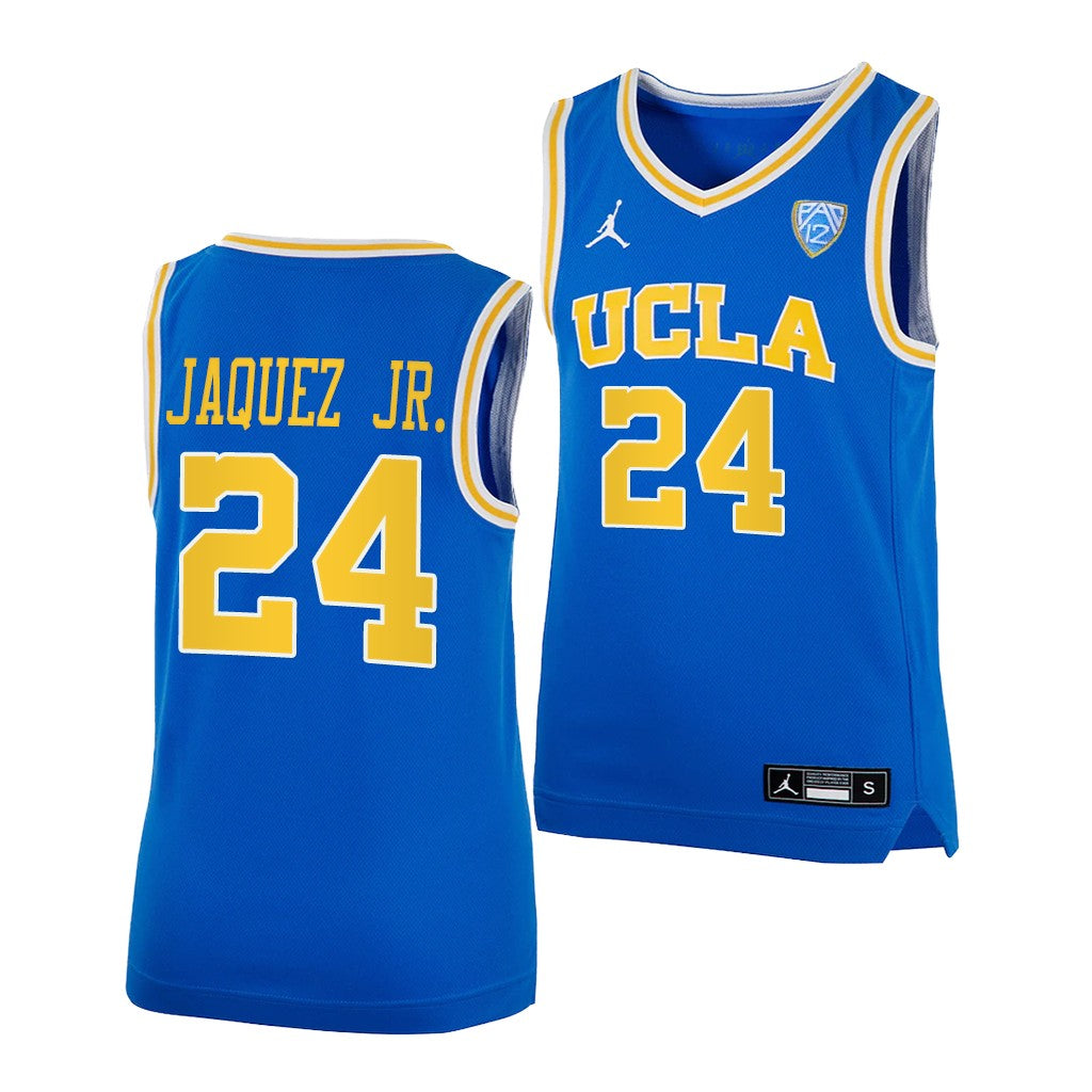 Men's #24 Jaime Jaquez Jr. UCLA Bruins College Basketball Jersey