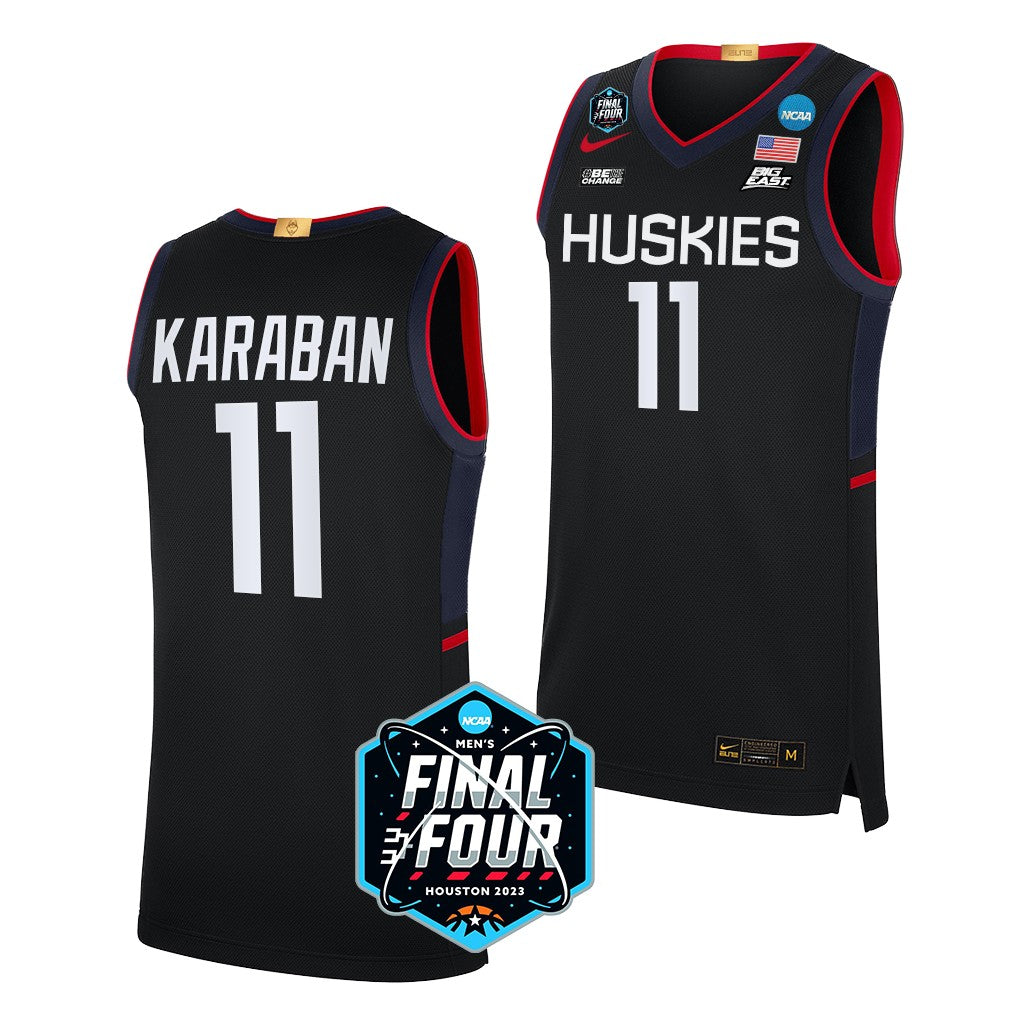 Men's #11 Alex Karaban UConn Huskies College Basketball Jersey