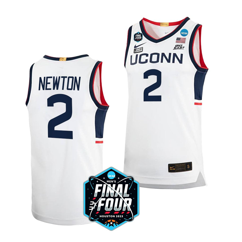 Men's #2 Tristen Newton UConn Huskies College Basketball Jersey