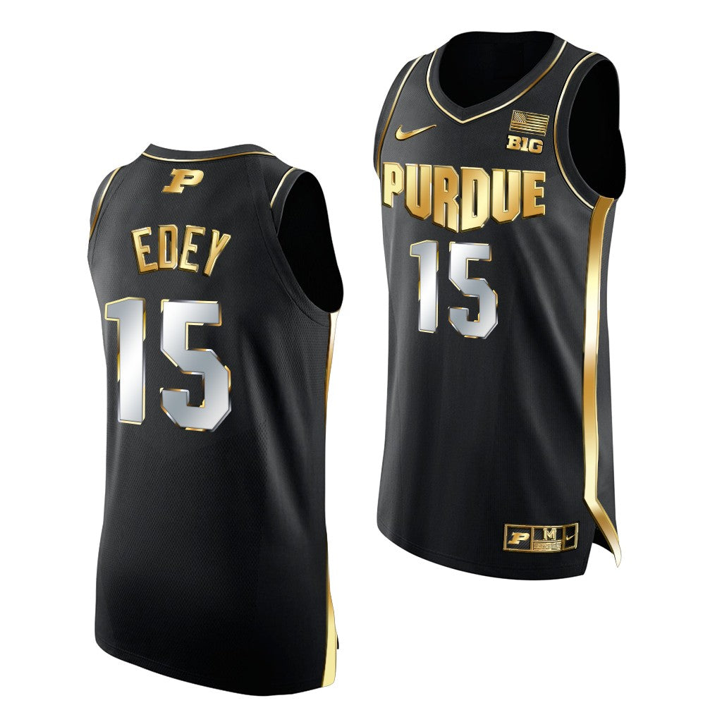 Men's #15 Zach Edey Purdue Boilermakers College Basketball Jersey