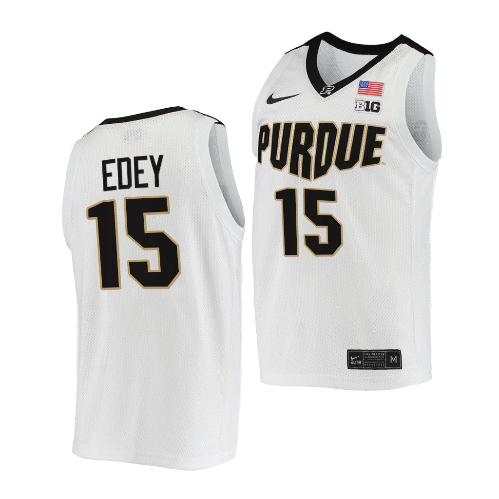 Men's #15 Zach Edey Purdue Boilermakers College Basketball Jersey